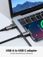 UGREEN USB to USB C Adapter 10Gbps 2 Pack for iPhone, iPad, MacBook, Galaxy