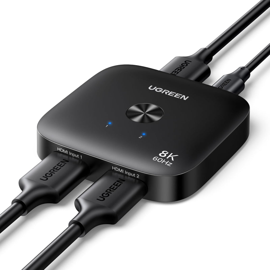 UGREEN HDMI 2.1 Switch 4K@120Hz 8K@60Hz HDMI Switcher 2 IN 1 Out