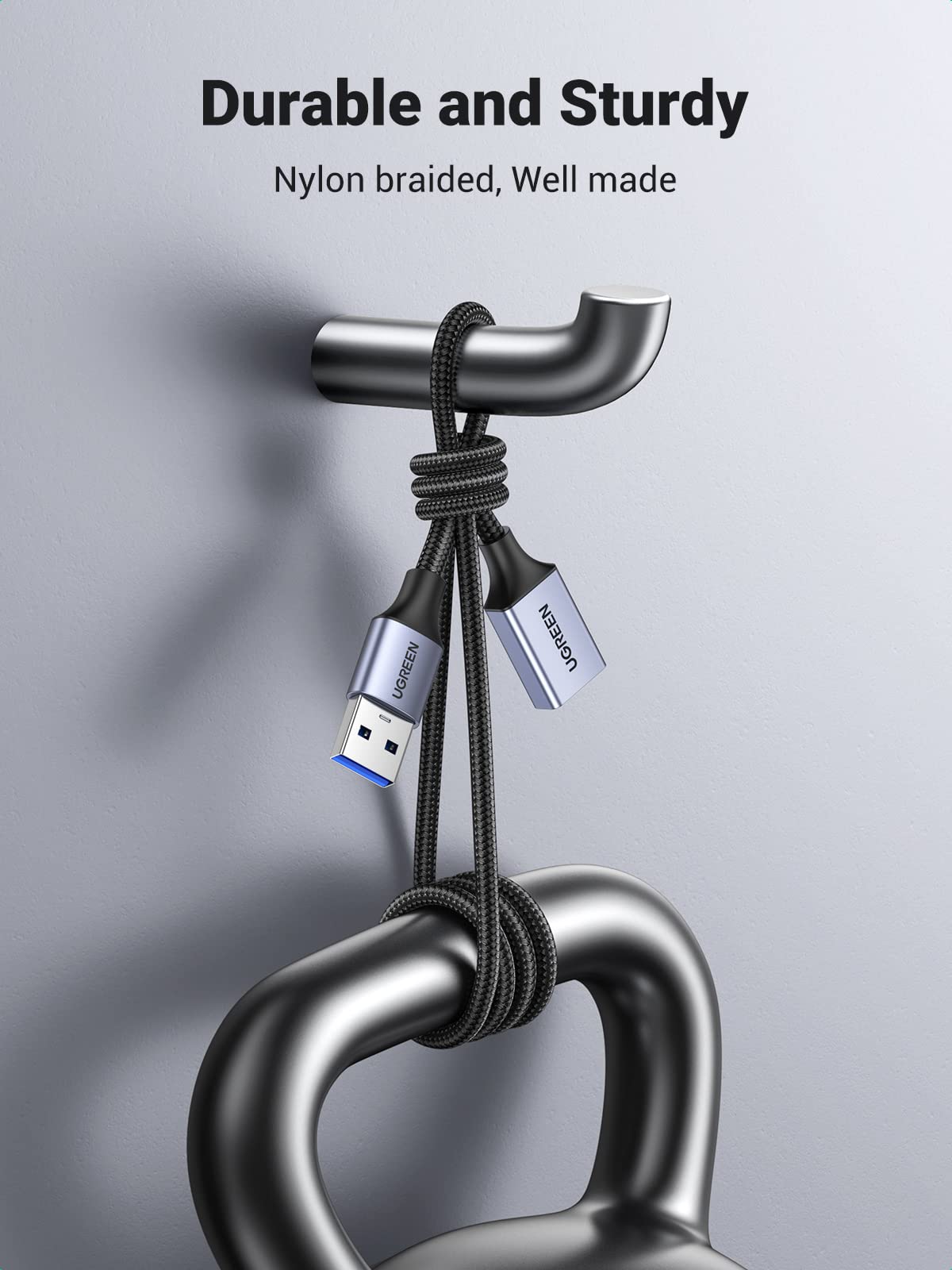 UGREEN USB 3.0 Extension Cable A Male to A Female Aluminum 5Gbps 1M