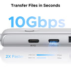 UGREEN USB C Hub, 5-in-1 4K@60Hz 10Gbps USB-C Data Ports 100W PD USB Hub