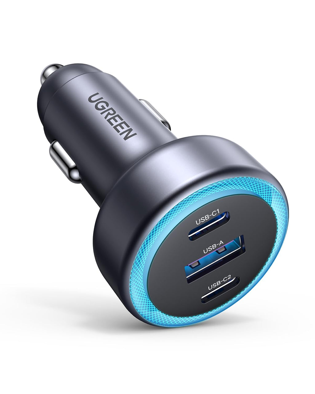 UGREEN 30W USB C Car Charger 3 Port PD Fast Charging Cigarette Lighter