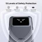UGREEN Uno Magnetic Wireless Power Bank 5000mAh 7.5W is a portable charger that is built with 13 levels of safety protection, including overvoltage, overheating, short-circuit, and overcharge protection for secure daily charging.