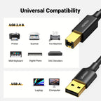 UGREEN USB Printer Cable USB A to B for HP, Canon, Epson, Dell 3M
