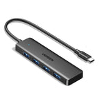 UGREEN USB C Hub, USB HUB 3.0 with 15CM Extension Cable, 4*USB-A Adapter