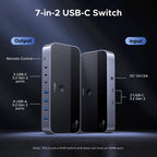 UGREEN 2 in 7 USB C Switch, 10Gbps USB 3.2 Switcher, 2PC Share