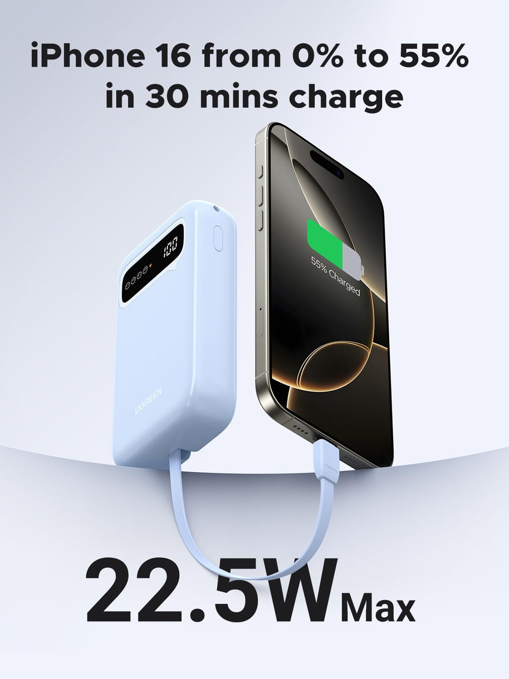 UGREEN Nexode 20000mAh Power Bank Fast Charging Portable Charger