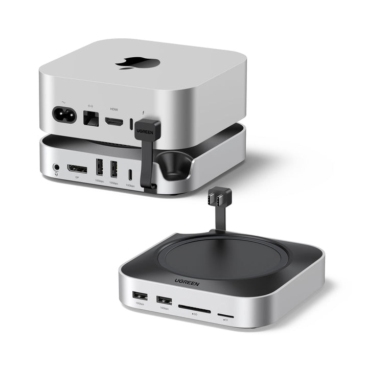 8-in-1 Vertical Mac Mini Dock ,Mac Mini Hub Stand (M.2 SSD Slo 8-in-1 Vertical Mac Mini Dock ,Mac Mini Hub Stand (M.2 SSD Slo