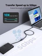 UGREEN USB 3.0 Extension Cable A Male to A Female Aluminum 5Gbps 1M