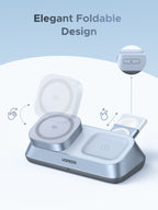 UGREEN MagFlow 3-in-1 Magnectic Wireless Desktop Charger 25W