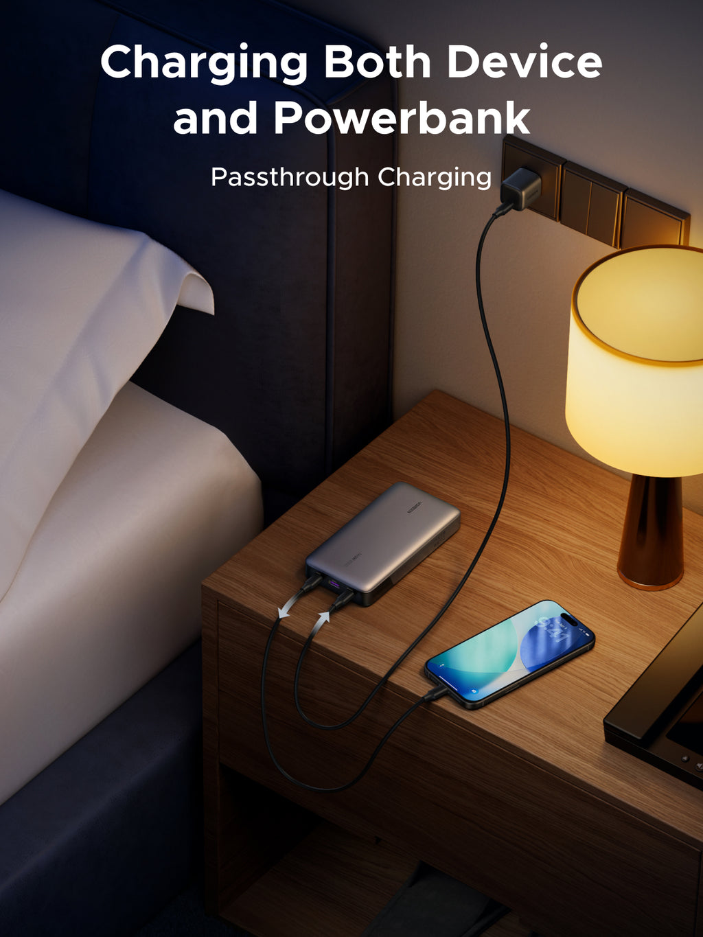UGREEN Charging Bundle: 25000mAh Power Bank + 65W 3-Port Fast Charger