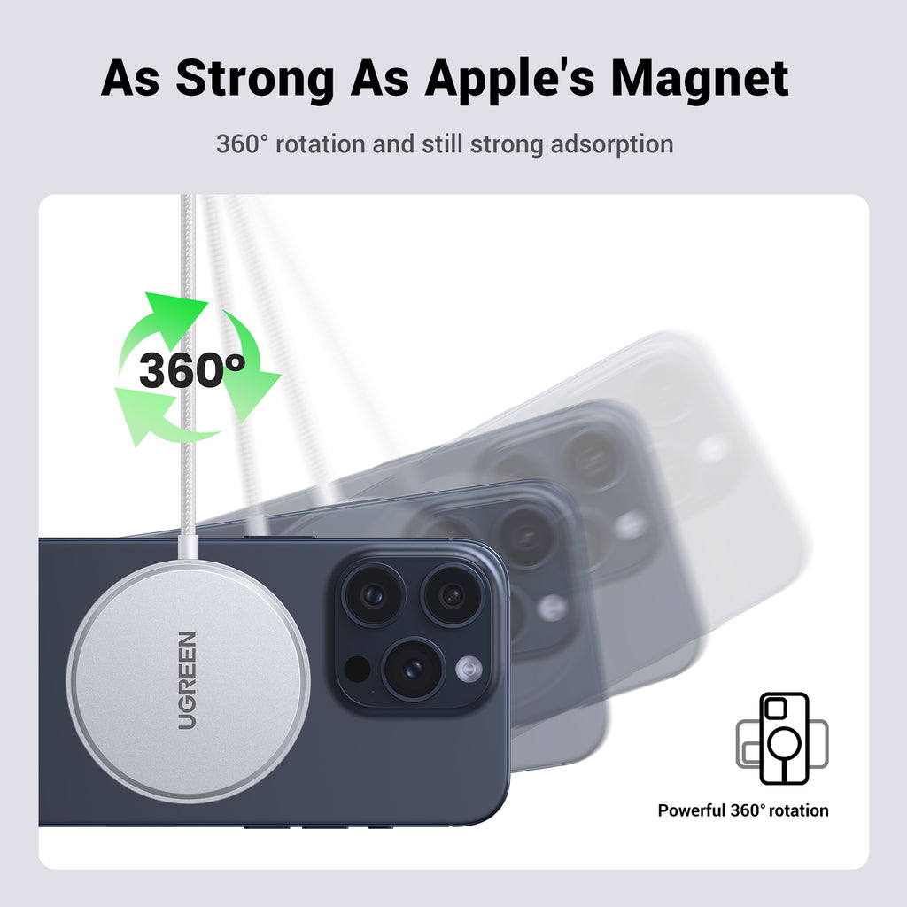 UGREEN 15W Qi2 Magnetic Wireless Charger