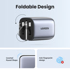 UGREEN Nexode 65W 3-Port Charger with Foldable Plug