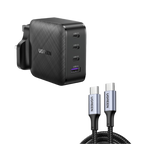 UGREEN Bundle Sale: 65W 4 Ports Charger+100W USB-C Cable (3.2ft)