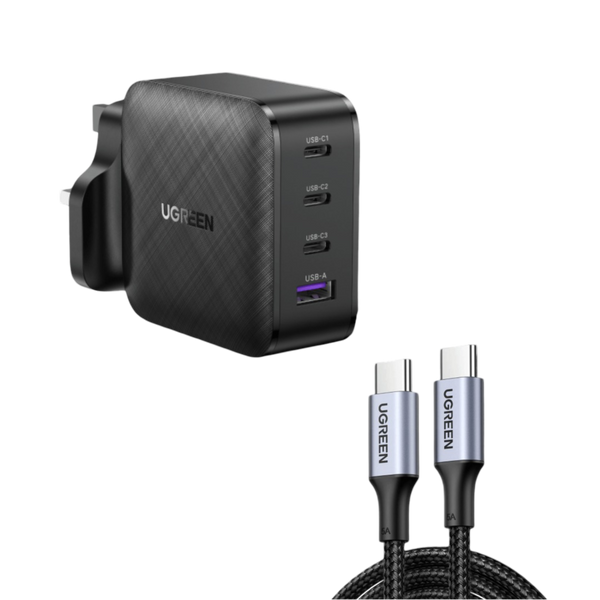 UGREEN Bundle: 65W GaN Charger + 100W USB-C Charger Cable (3.2ft)