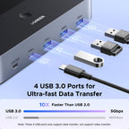 UGREEN HDMI KVM Switch 2 Monitors 2 Computers Support 8K@60Hz 4K@120Hz