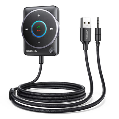 UGREEN Bluetooth 5.4 Aux Adapter for Car with Dual Connection