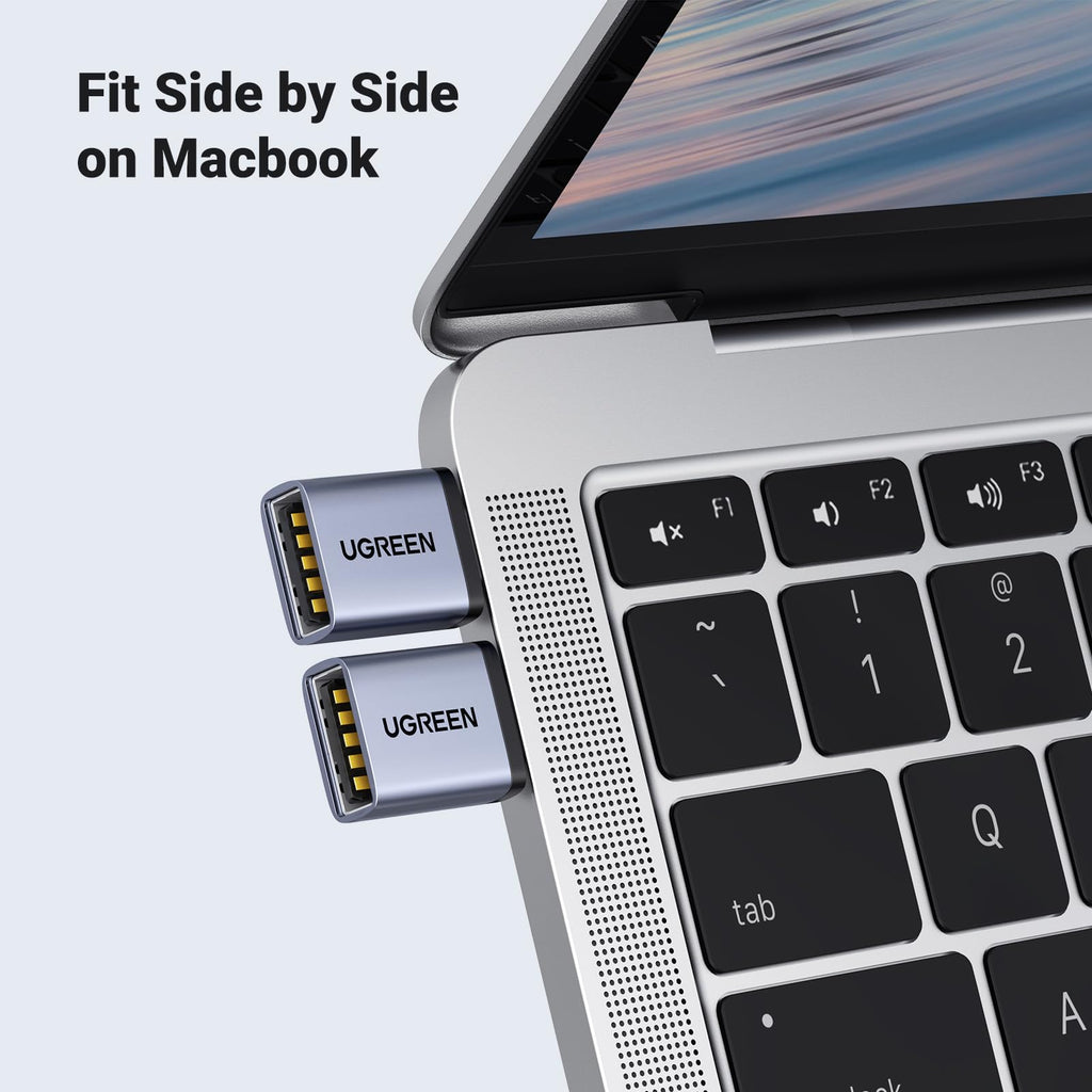 UGREEN USB to USB C Adapter 10Gbps for iPhone, iPad, MacBook, Galaxy 2 Pack