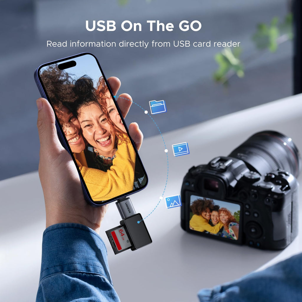 UGREEN USB to USB C Adapter 10Gbps for iPhone, iPad, MacBook, Galaxy 4 Pack