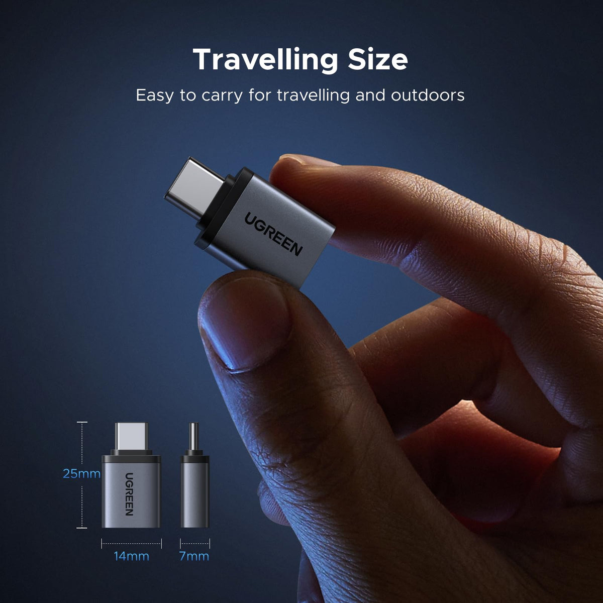 UGREEN USB to USB C Adapter 10Gbps for iPhone, iPad, MacBook, Galaxy 4 Pack