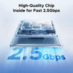 UGREEN 5 Port 2.5Gbps Unmanaged Network Switch Hub