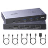 UGREEN 8K@60Hz Displayport KVM Switch 2 PC 1 Monitor with 2 DP Cables