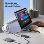 UGREEN USB C Hub, USB HUB 3.0 with 15CM Extension Cable, 4*USB-A Adapter
