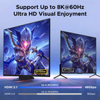 UGREEN HDMI KVM Switch 2 Monitors 2 Computers Support 8K@60Hz 4K@120Hz