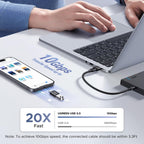UGREEN USB to USB C Adapter & USB C to USB Adaptor 10Gbps for iPhone, iPad USB 3.2 OTG Aluminum Adapter, Thunderbolt 5/4 Converter Compatible with iPhone17 Pro Max, MacBook Pro/Air, iPad Pro, Black