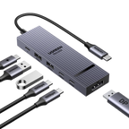 UGREEN Revodok Pro 6 in 1 USB-C Hub (DP 4K60Hz, PD 100W, 10Gbps)