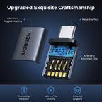 UGREEN USB to USB C Adapter 10Gbps for iPhone, iPad, MacBook, Galaxy 4 Pack