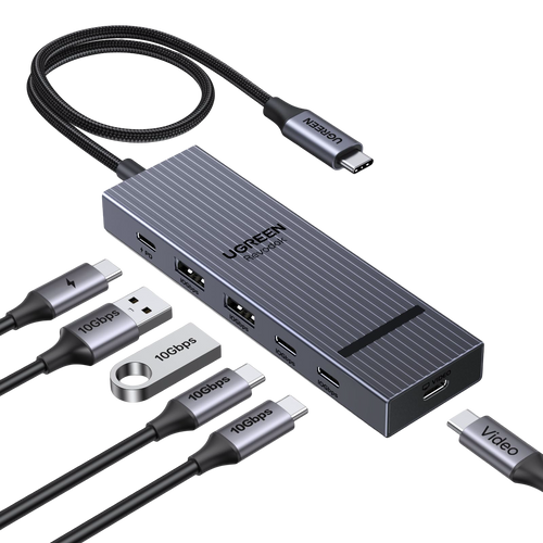 UGREEN Revodok Pro 6-in-1 USB-C Hub (4K@60Hz, 10Gbps, 100W PD)