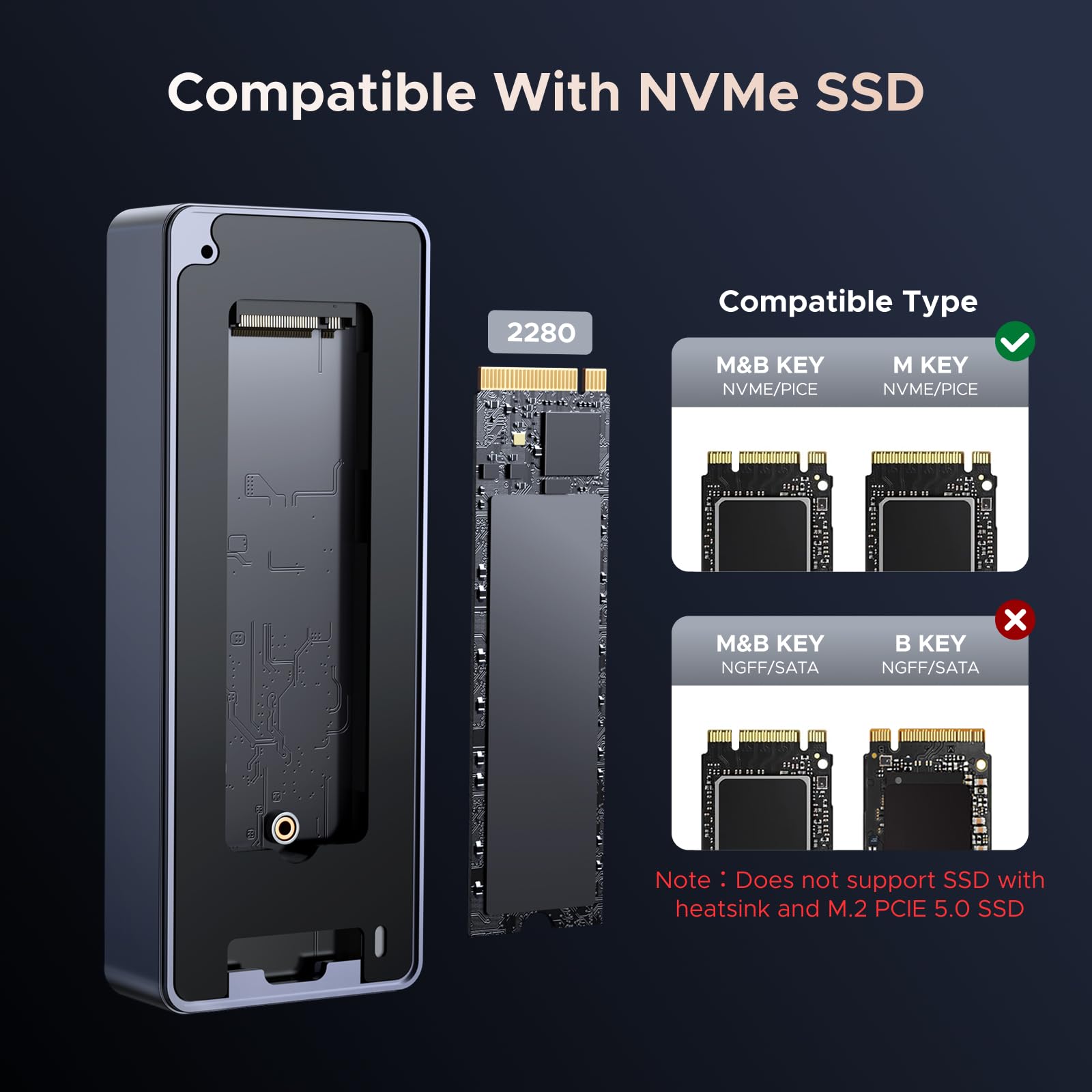 UGREEN M.2 NVMe SSD Enclosure (80Gbps, Thunderbolt 5, 8TB) | UGREEN UK