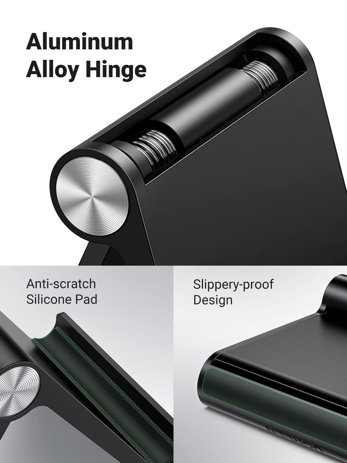 UGREEN Phone Stand for Desk Mobile Phone Holder Portable Travel Mount