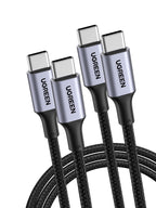 UGREEN 2Pack USB C to USB C Charger Cable 100W 65W USB C Charger Cable 0.5M