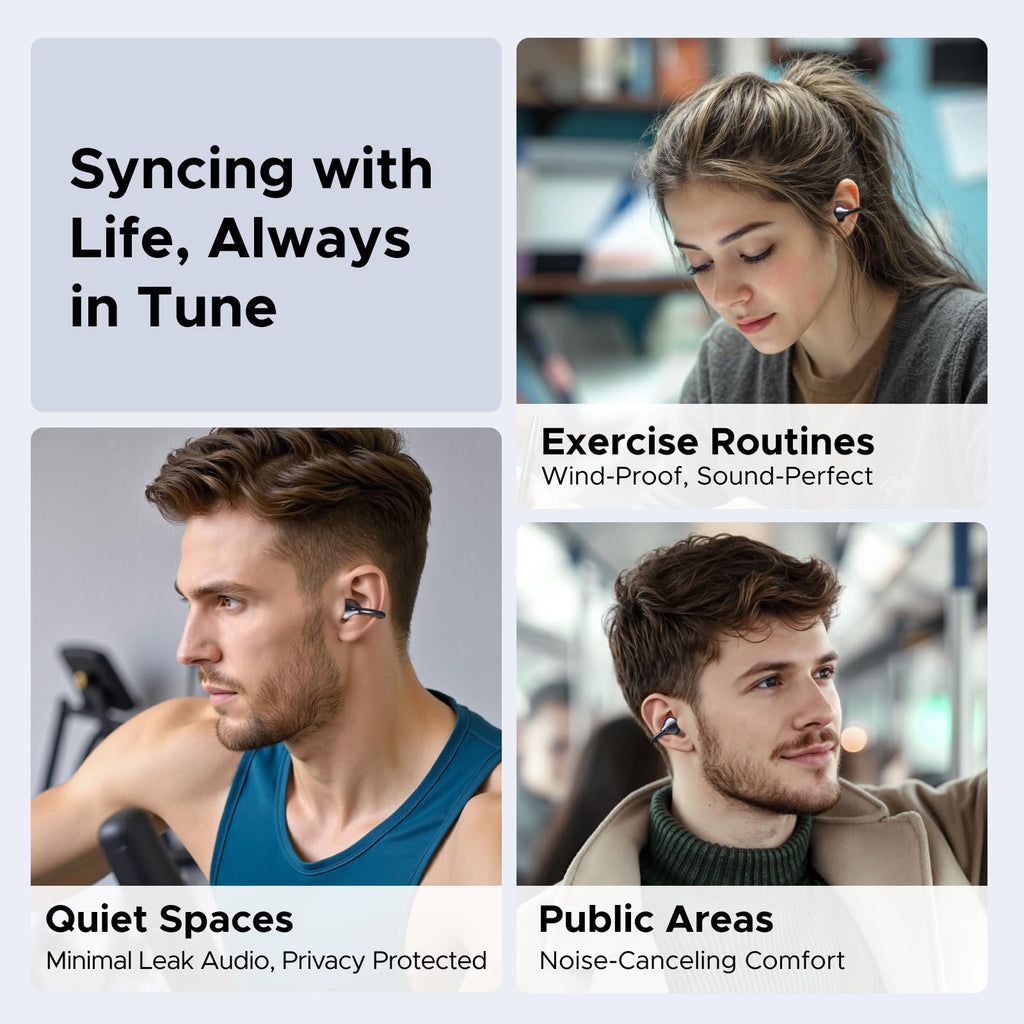 UGREEN ClipBuds Open Ear Headphone Bluetooth 6.0 Clip-on Earphone