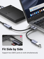 UGREEN 10Gbps USB C to USB Adaptor for iPhone, iPad, MacBook, Galaxy Grey