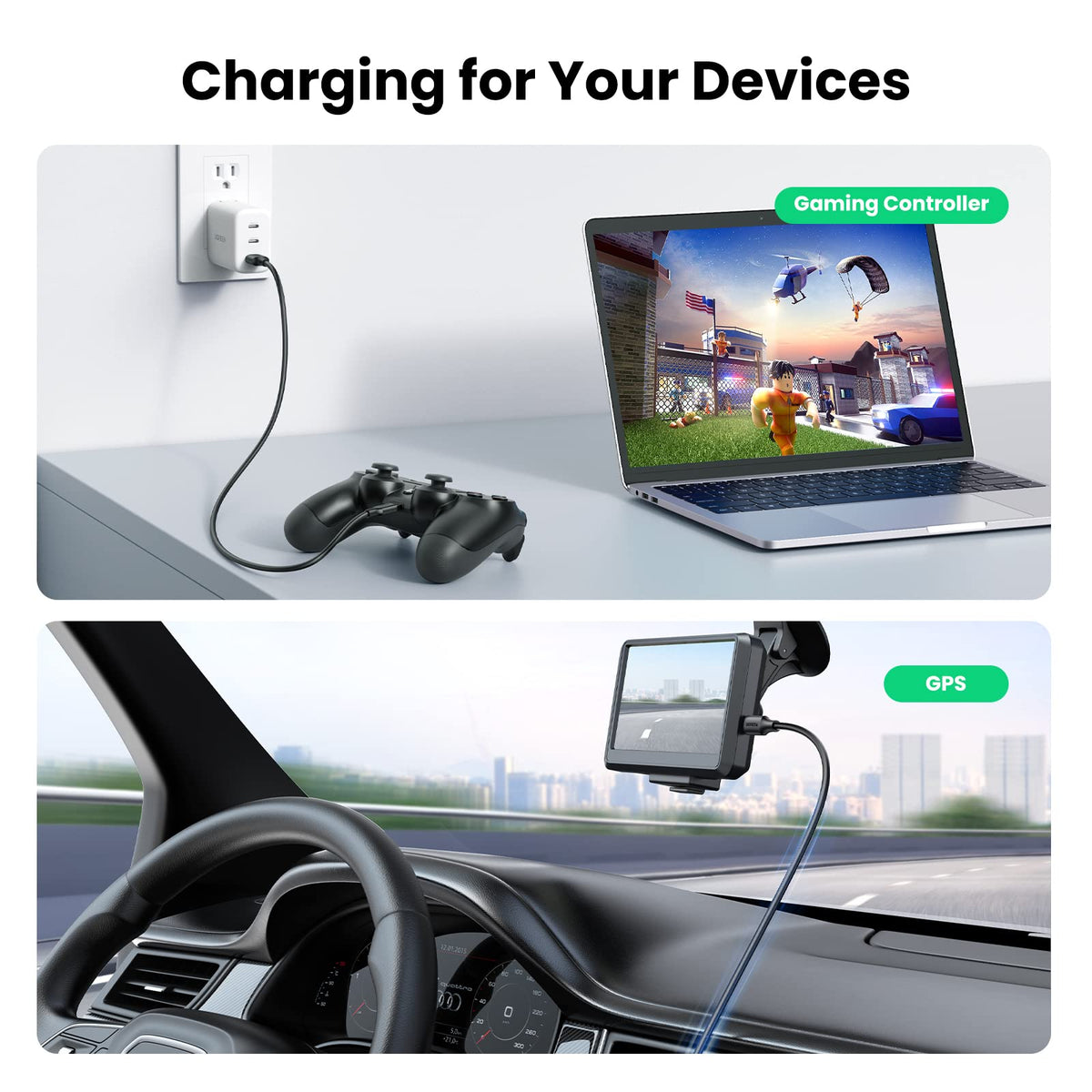 UGREEN Mini USB Cable USB 2.0 Type A to Mini B Cable Data Charging Cable Compatible with Hero 3/4, Hero HD, PS3 Controller, MP3 Players, Dash Cam, Canon, Nikon, SatNav, GPS Receiver, PDAs, etc (1M)