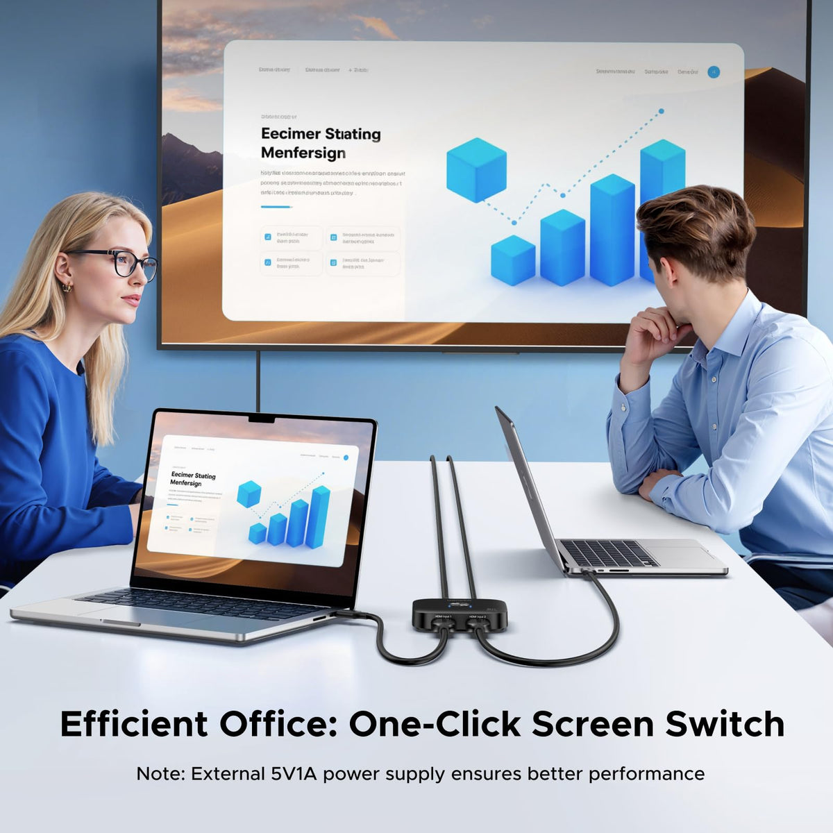 UGREEN HDMI 2.1 Switch 4K@120Hz 8K@60Hz HDMI Switcher 2 IN 1 Out