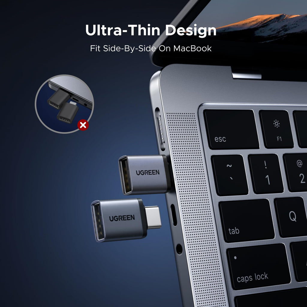 UGREEN USB to USB C Adapter 10Gbps for iPhone, iPad, MacBook, Galaxy 4 Pack