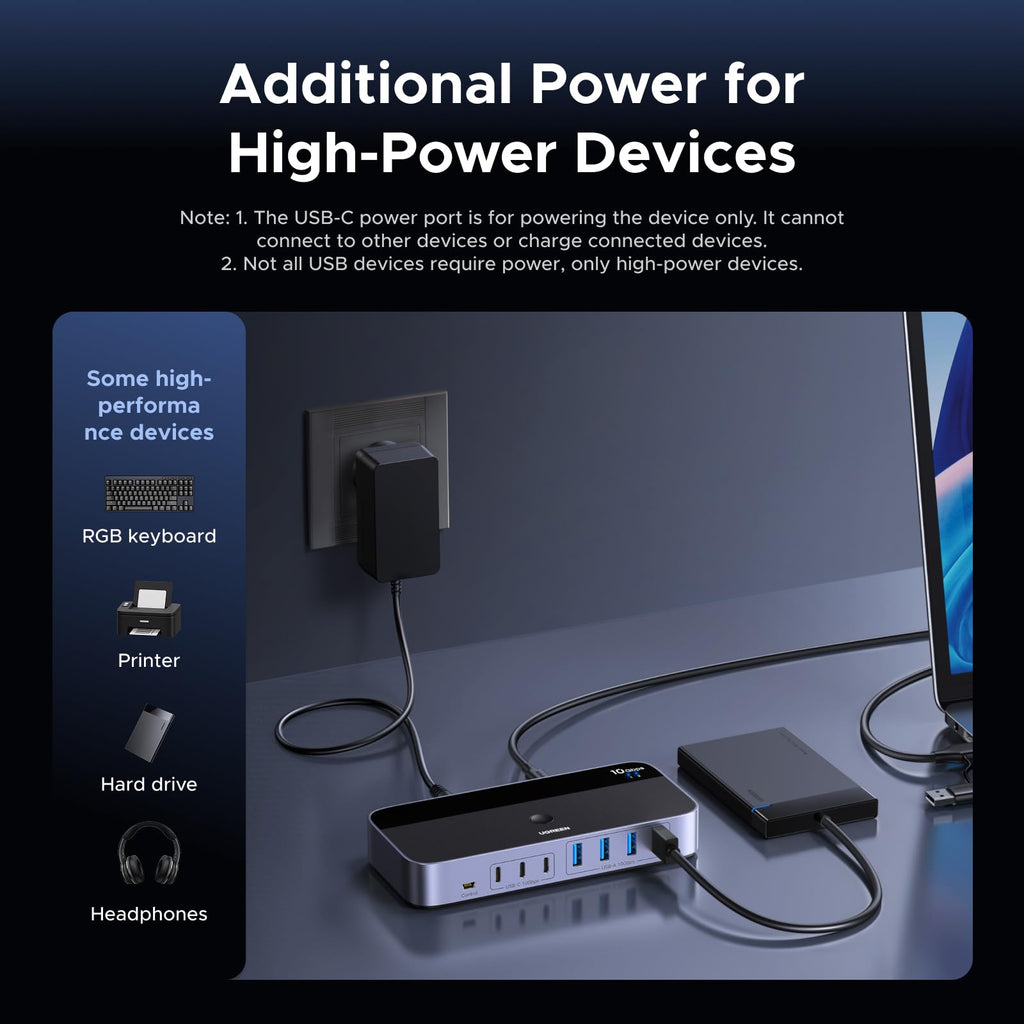 UGREEN 2 in 7 USB C Switch, 10Gbps USB 3.2 Switcher, 2PC Share