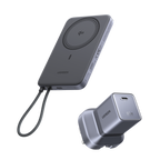 UGREEN MagFlow Air Power Bank & Nexode Air Charger Bundle (5,000mAh / 10,000mAh, Qi2 15W, 65W GaN)