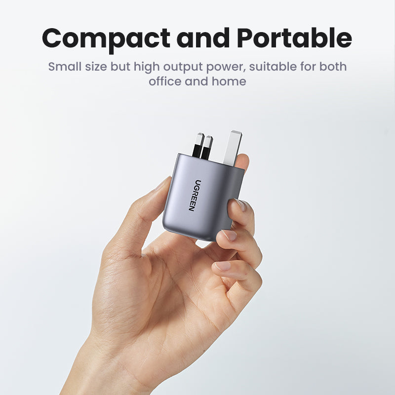 UGREEN Nexode 65W 3-Port Charger with Foldable Plug