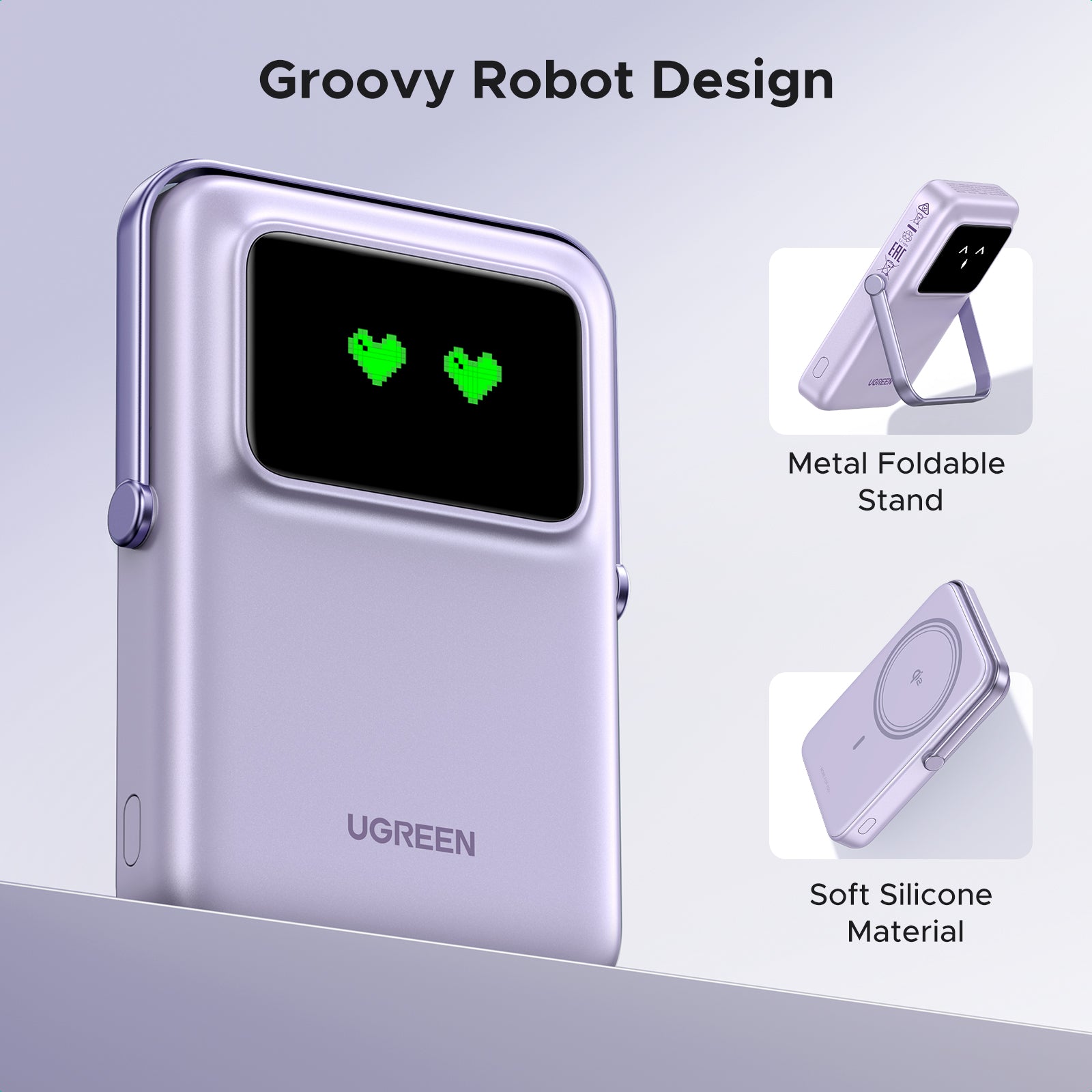 UGREEN Uno Magnetic Wireless Power Bank 10000mAh 15W