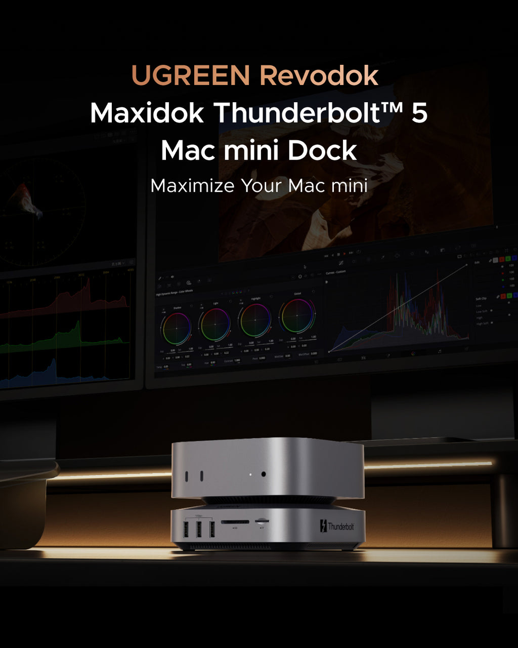 UGREEN Revodok Maxidok 10-in-1 Thunderbolt™ 5 Mac mini Dock