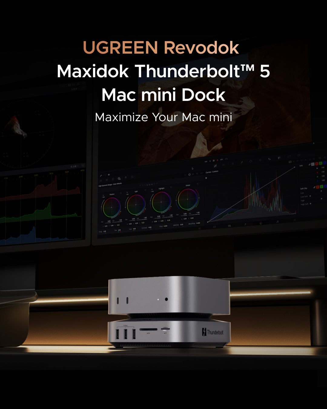 UGREEN Revodok Maxidok 10-in-1 Thunderbolt™ 5 Mac mini Dock