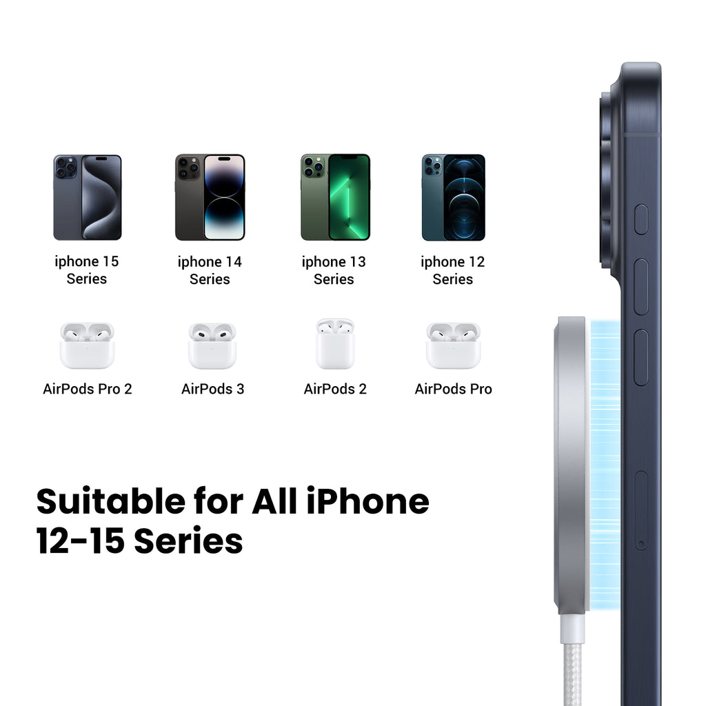 UGREEN 15W Qi2 Magnetic Wireless Charger