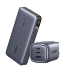 UGREEN Charging Bundle: 25000mAh Power Bank + 65W 3-Port Fast Charger