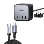 UGREEN Bundle Sale: 65W 7 Ports Charger+100W USB-C Cable (3.2ft)