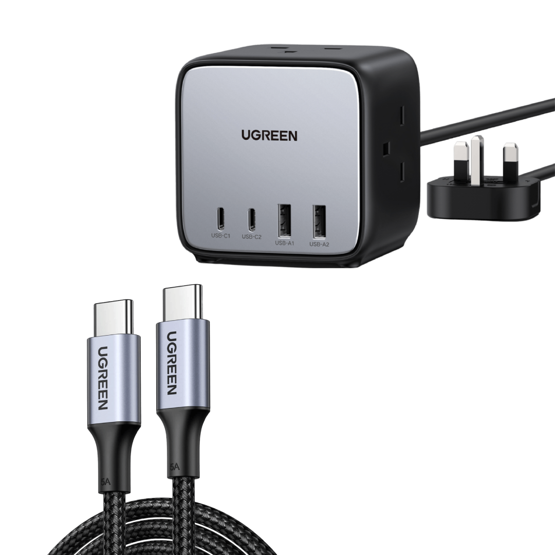 Bundle Sale 65W 7 Ports Charger+100W USB C Cable