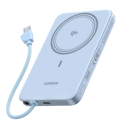 UGREEN MagFlow Air Magnetic Power Bank (10000mAh, Qi2 15W)